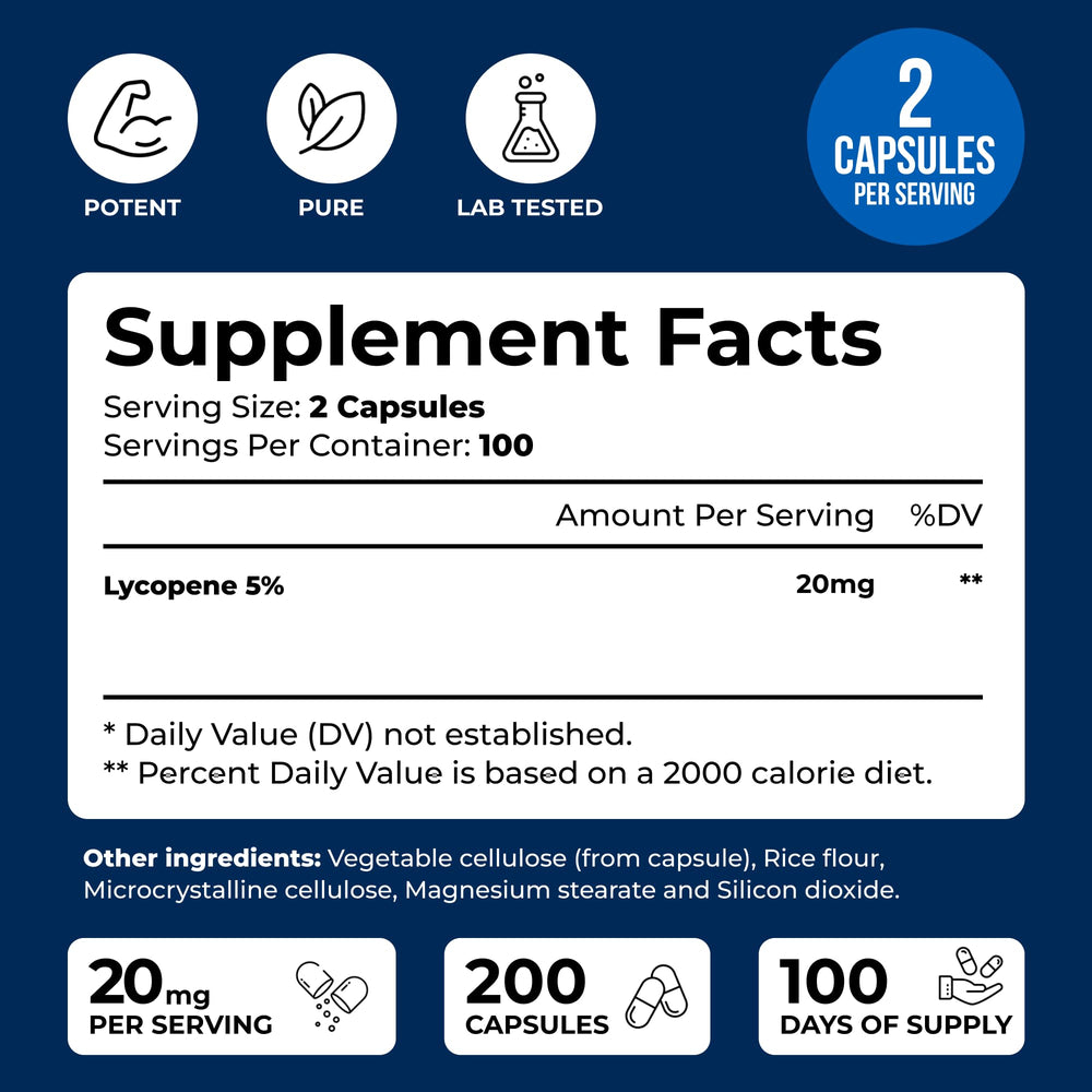 Prostate health lycopene supplement