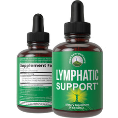 Lymphatic Drainage Drops bottle with sugar-free formula