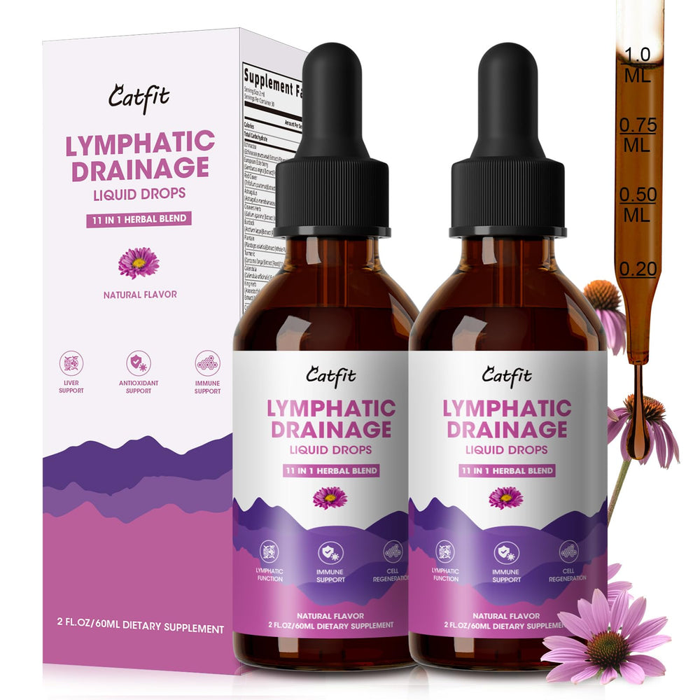 Lymphatic Drainage Drops bottle and label