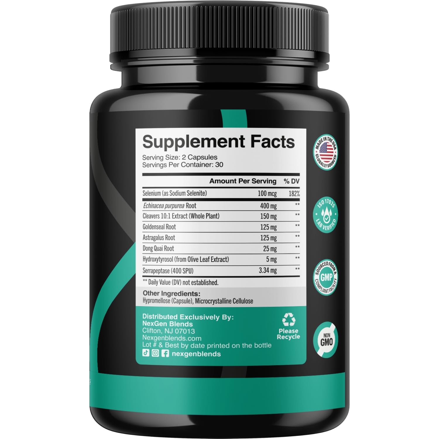 Ingredients of the Lymphatic Support Complex