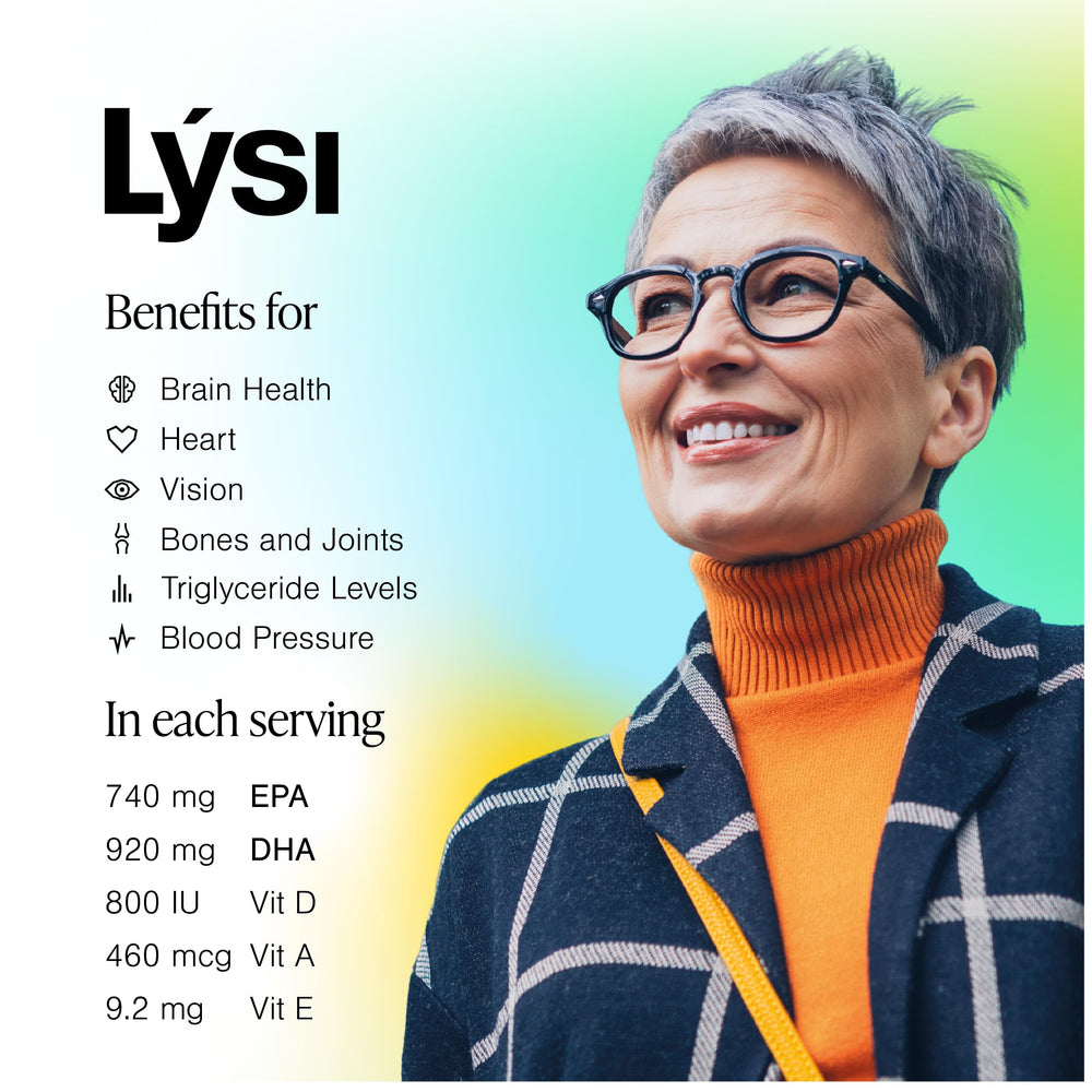 GMP certified label on Lysi cod liver oil bottle