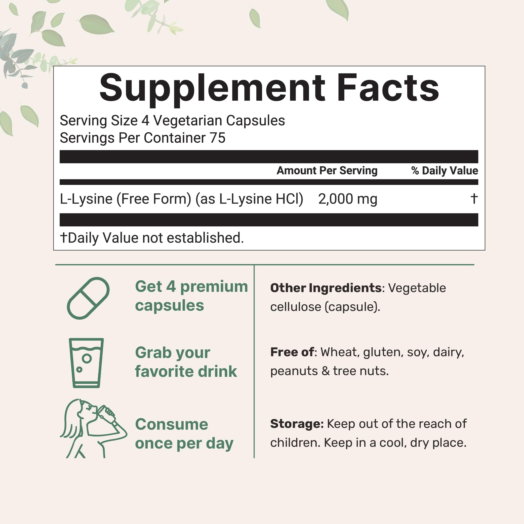 L-Lysine HCl structure bottle image