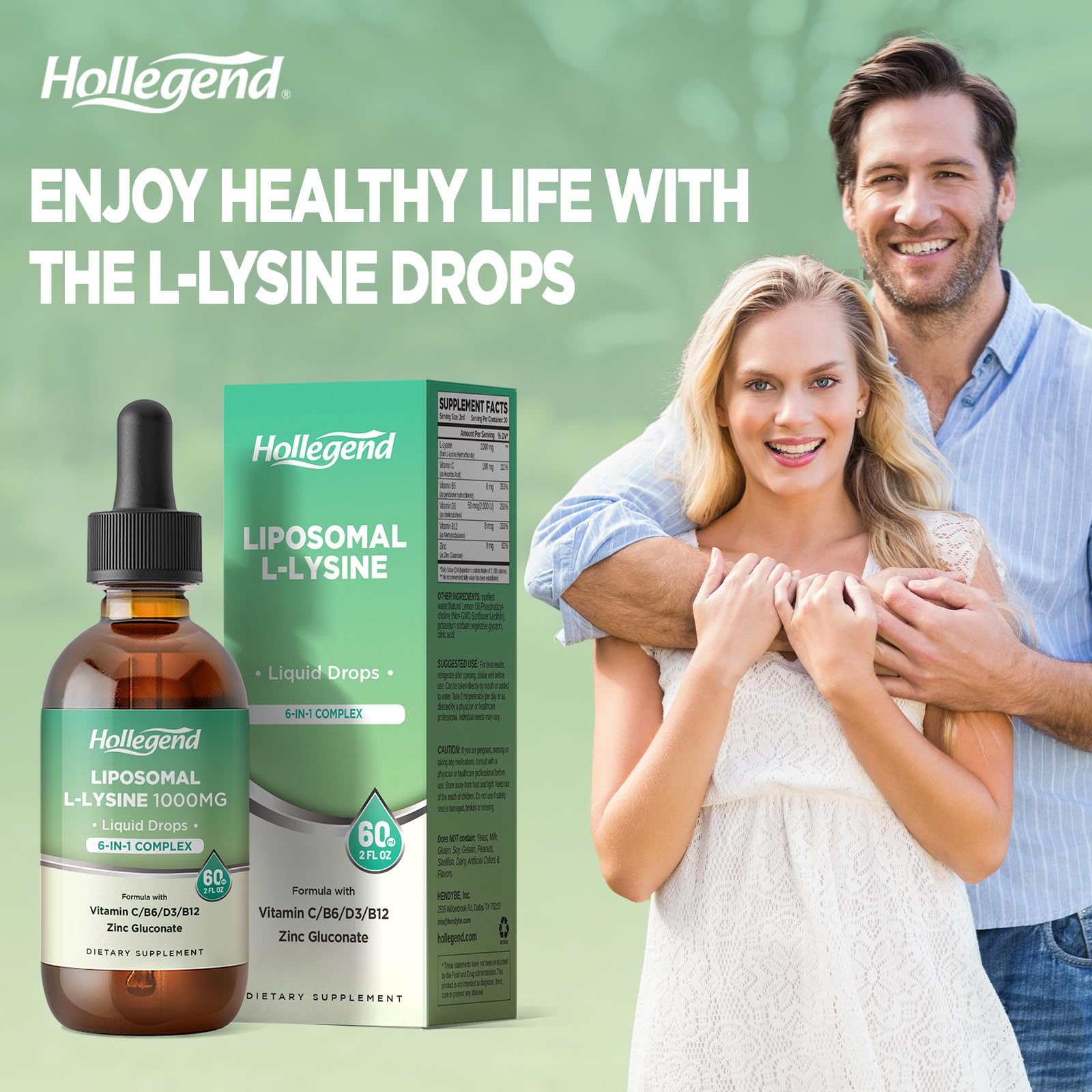 Lysine liquid drops manufactured in a GMP-compliant facility, allergen-free