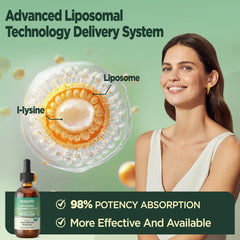 L-lysine liquid drops promoting skin and lip health