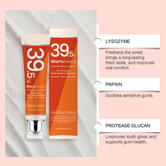 Front view of Lysozyme Whitening Toothpaste packaging