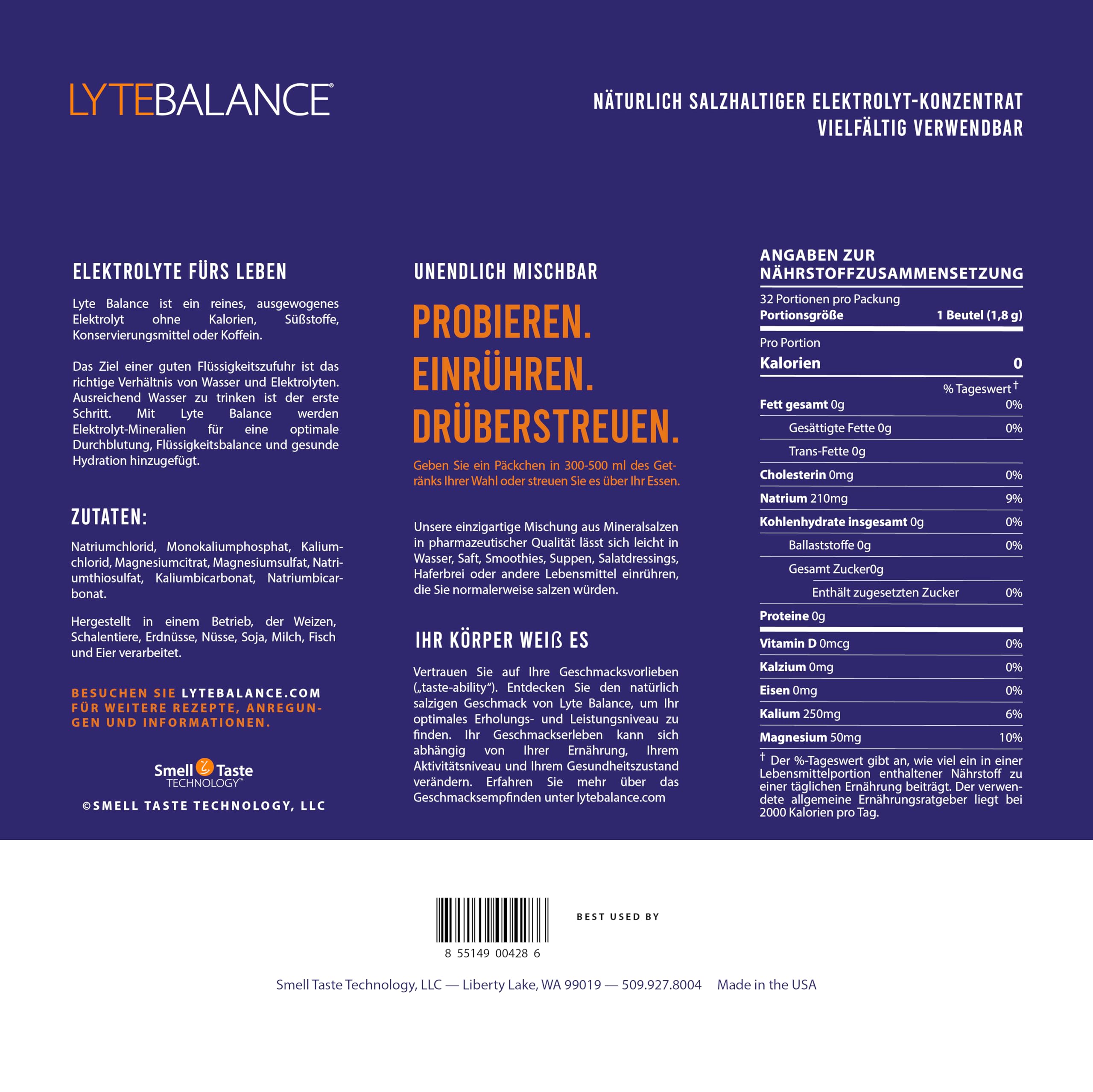 Lyte Balance keto-paleo friendly option for sugar-free hydration.