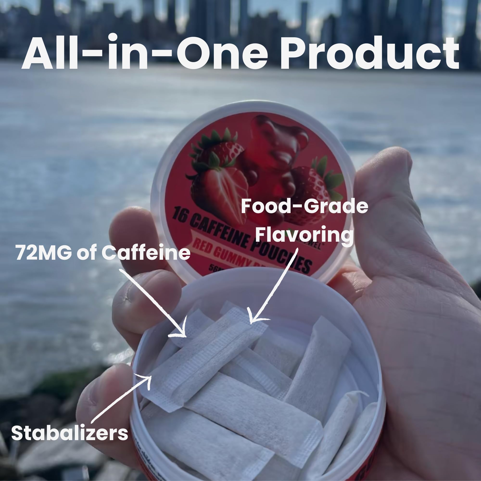 LyvWel usage shot shows mild caffeine activation for quick focus.