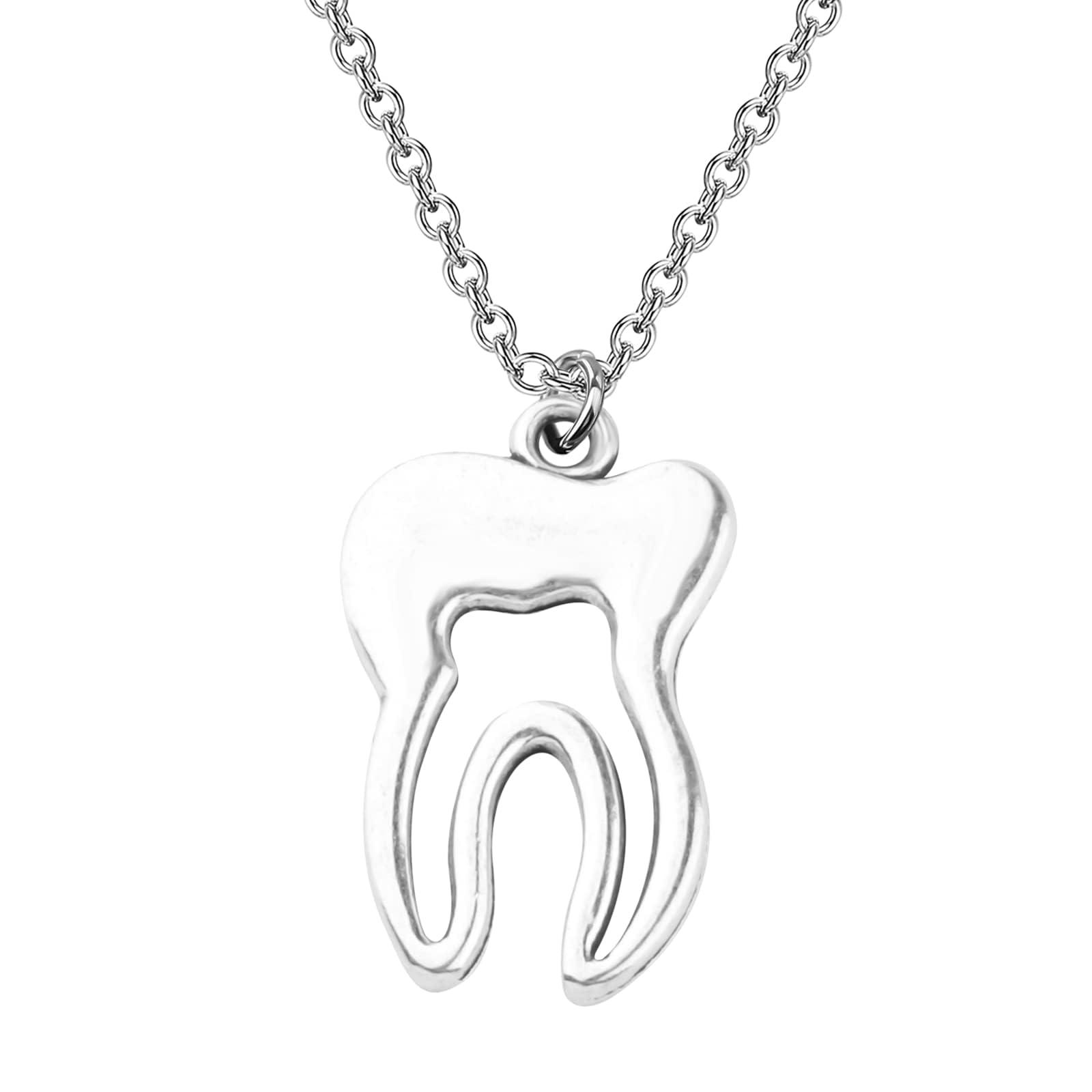 Teeth jewelry necklace design detail