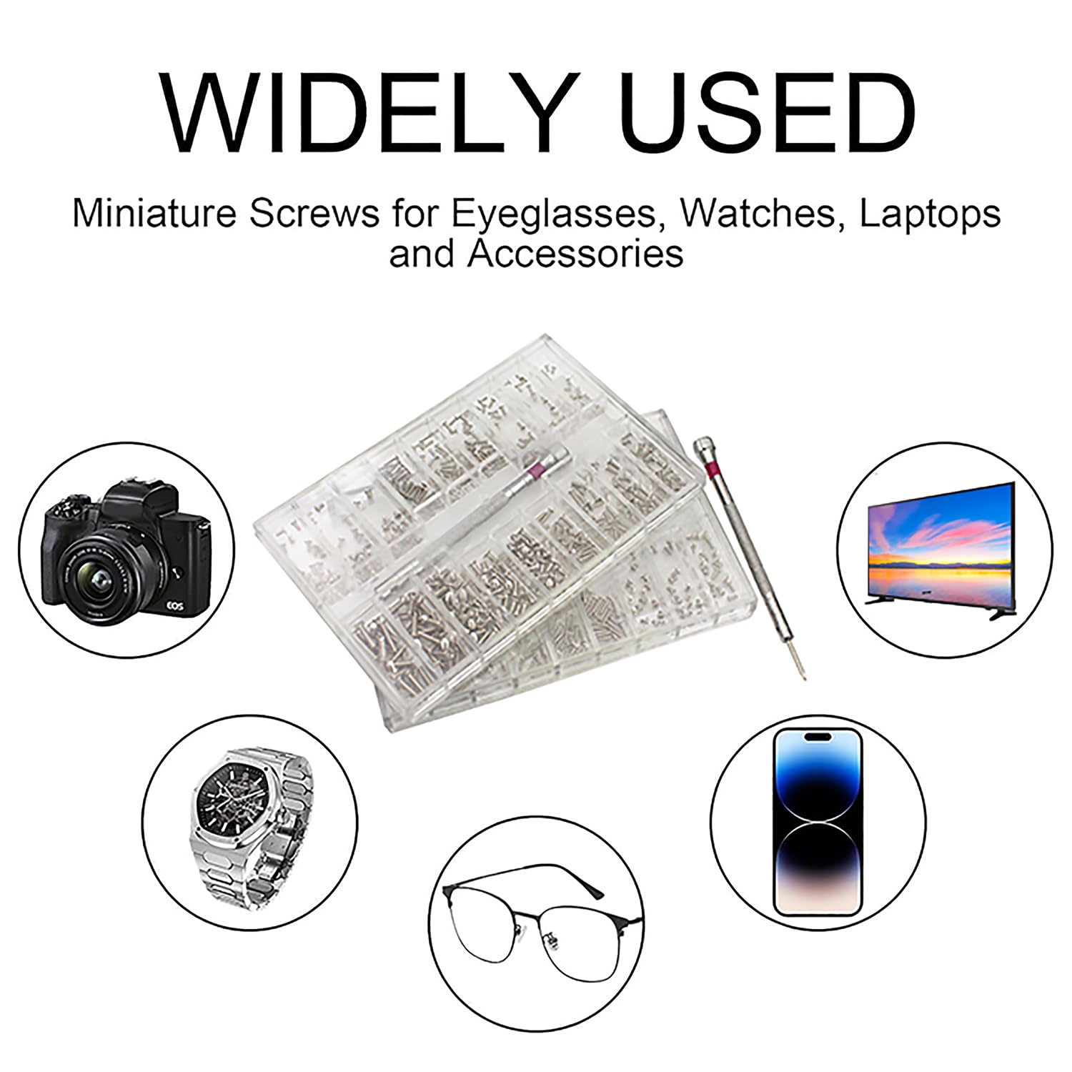 Ideal for repairs on glasses, watches, jewelry, and small electronics
