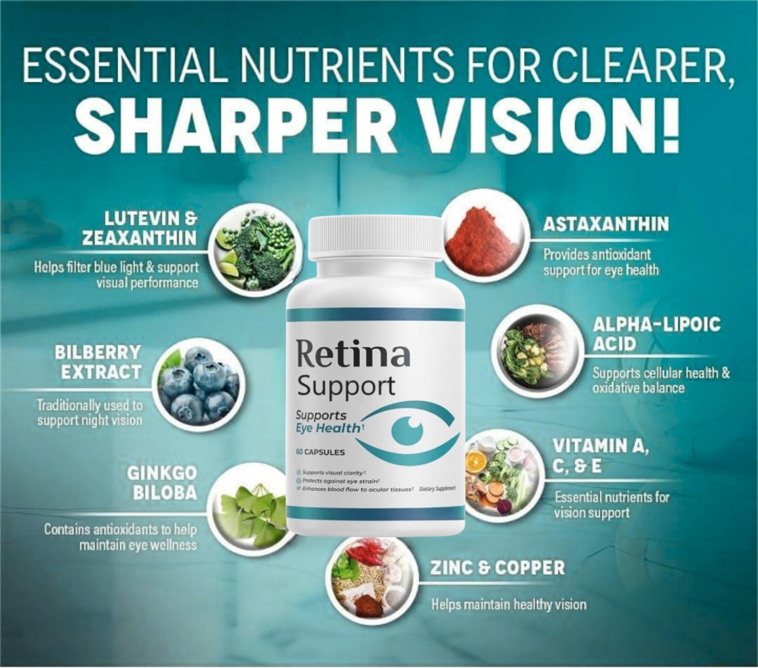 VisionClear pills for maximum-strength eye vitamin support