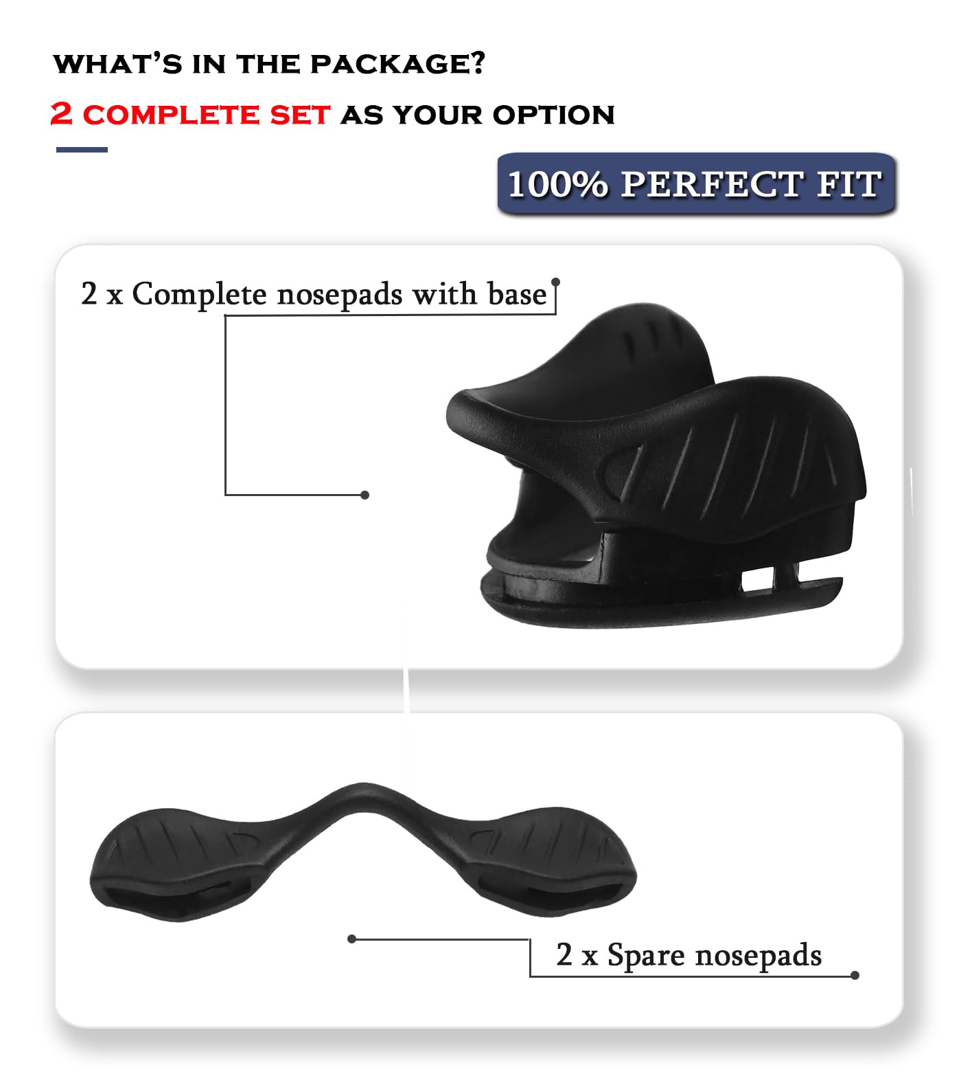 M Frame 2.0 Strike nose pad replacement in black