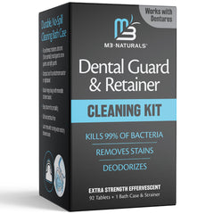 Universal denture bath case with strainer