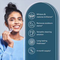 Retainer, aligner, Invisalign, and denture cleaning compatibility