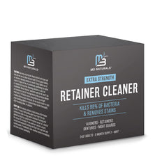 M3 Naturals Retainer and Denture Cleanser tablets jar