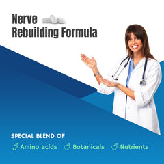 Back label of M Pain Management Technologies Nerve Support Supplement bottle