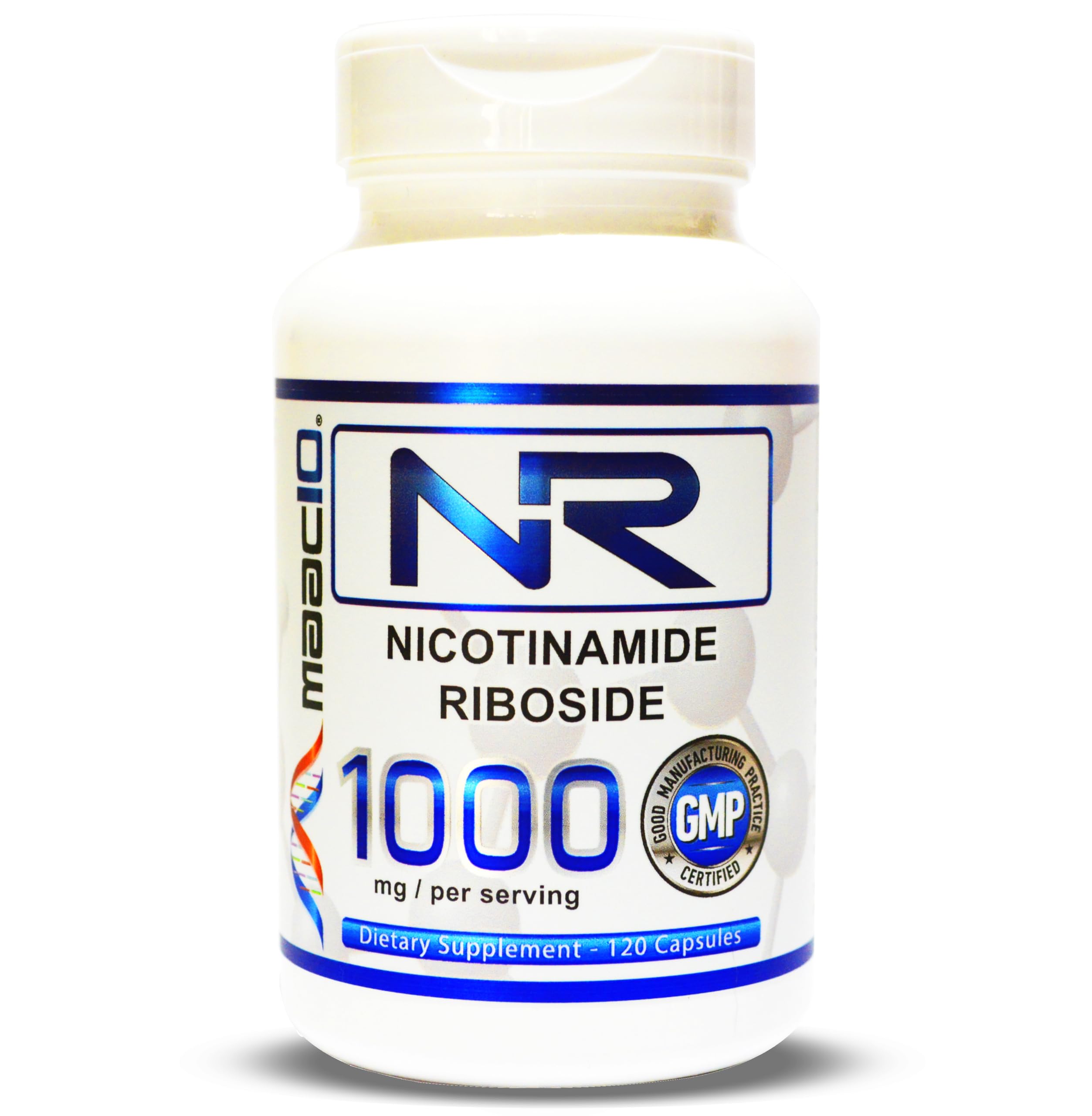 Maac10 NR Nicotinamide Riboside 1000mg serving label