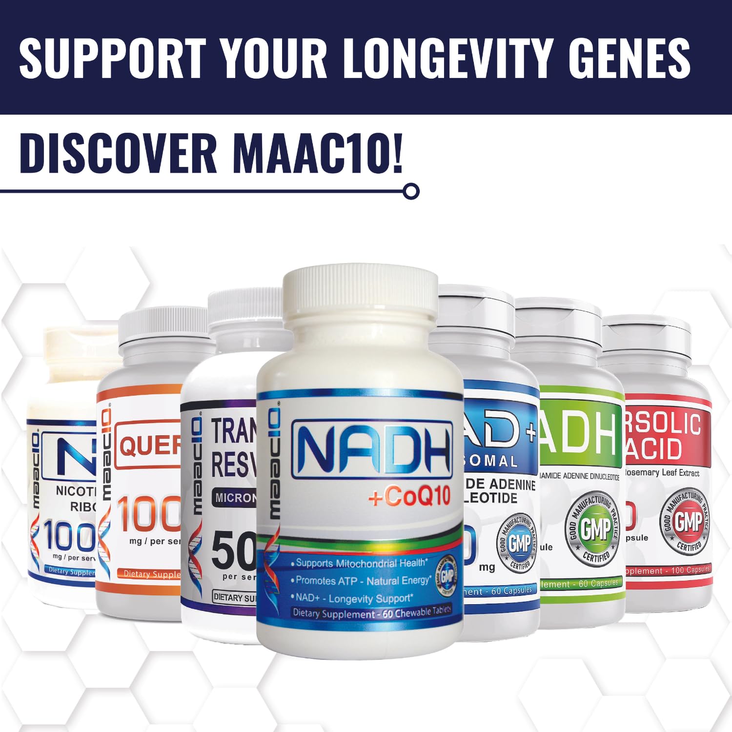 Cellular energy support and NAD+ benefits illustration