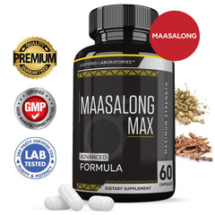 Maasalong Max 1600MG bottle side view with label