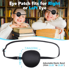 Close-up of the 3D grooved curved eye patch design