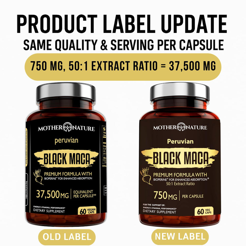 Maca energy and performance support capsules