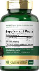 Close-up of Maca root capsules in quick-release form