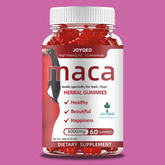 Hero image: Maca Root Gummies Berry Flavor bottle with 60 gummies