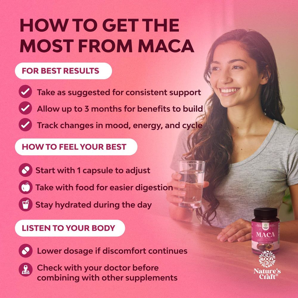Blend of red, yellow, and black maca root