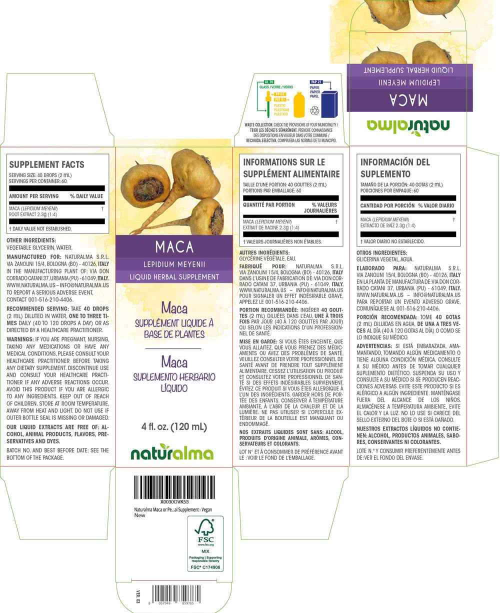 Dropping Maca tincture from a dropper