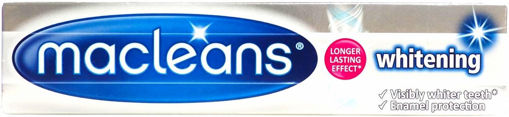 Macleans Whitening Toothpaste 100ml tube - front view