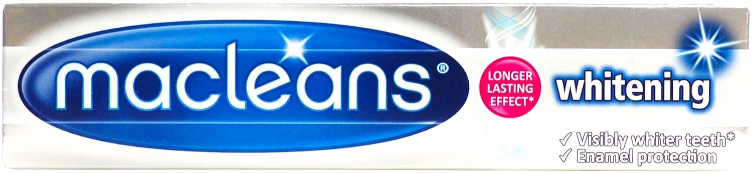 Bright smile after using Macleans Whitening Toothpaste