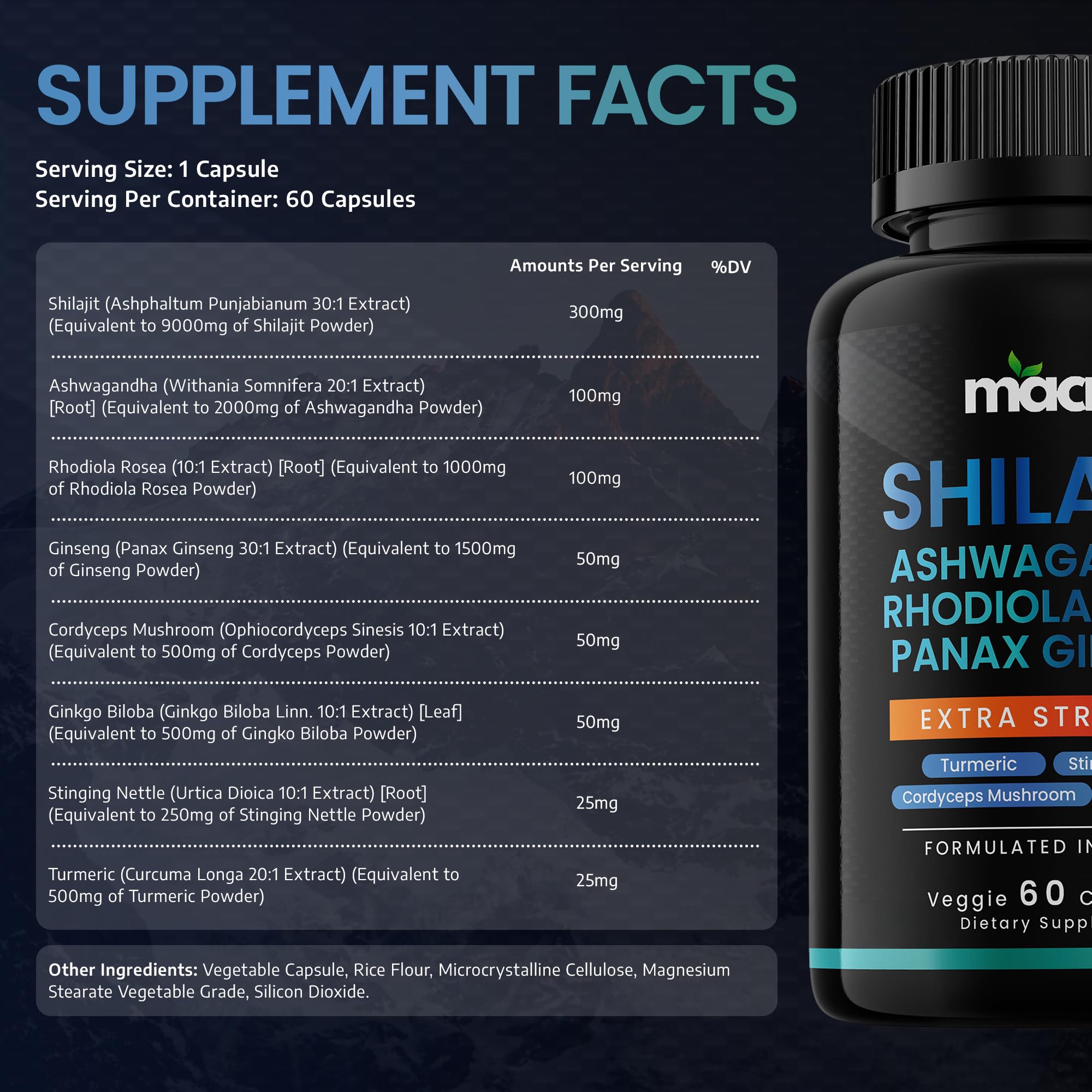 Rhodiola Rosea and Panax Ginseng for energy and focus