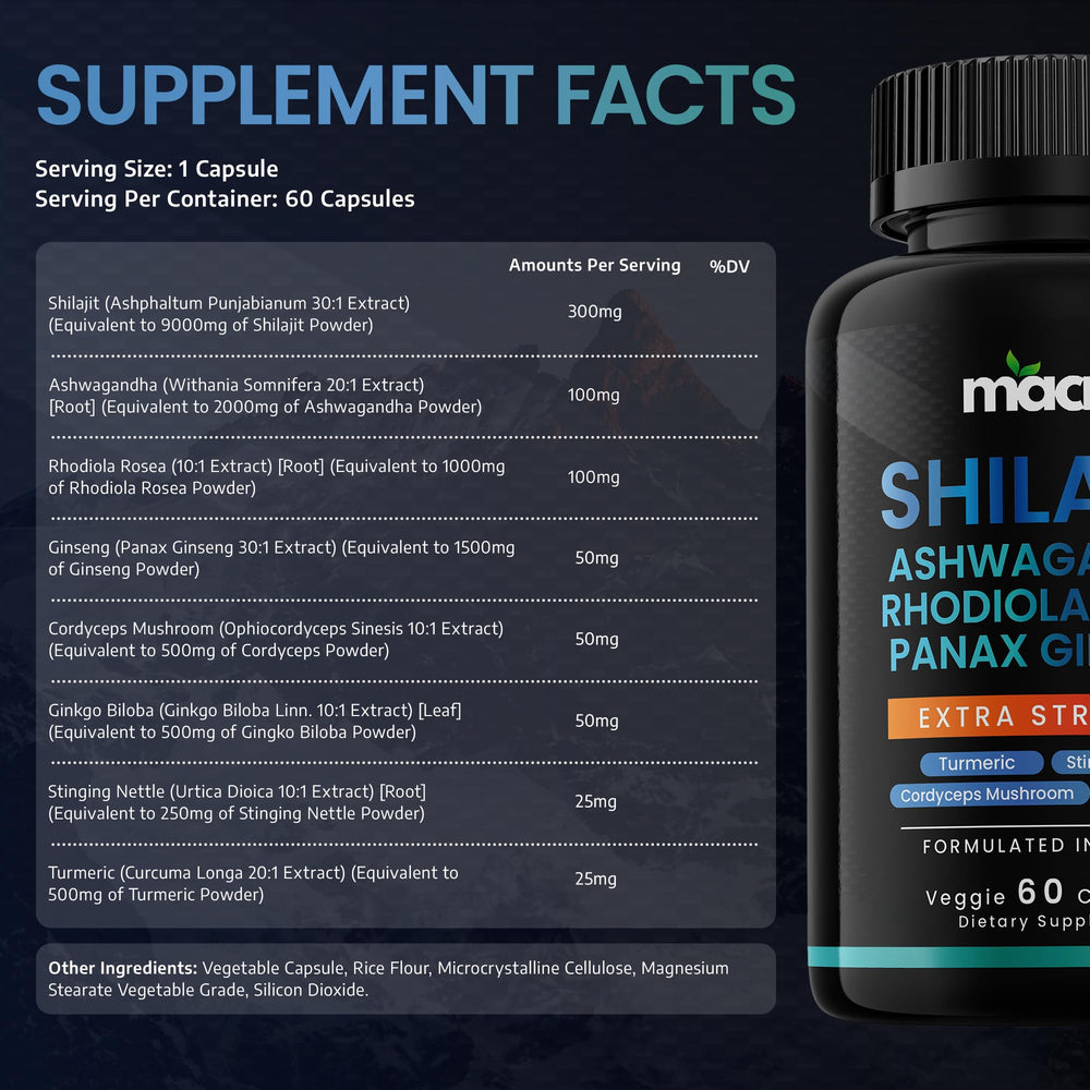 Rhodiola Rosea and Panax Ginseng for energy and focus