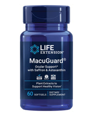 Life Extension MacuGuard Ocular Support bottle with 60 softgels