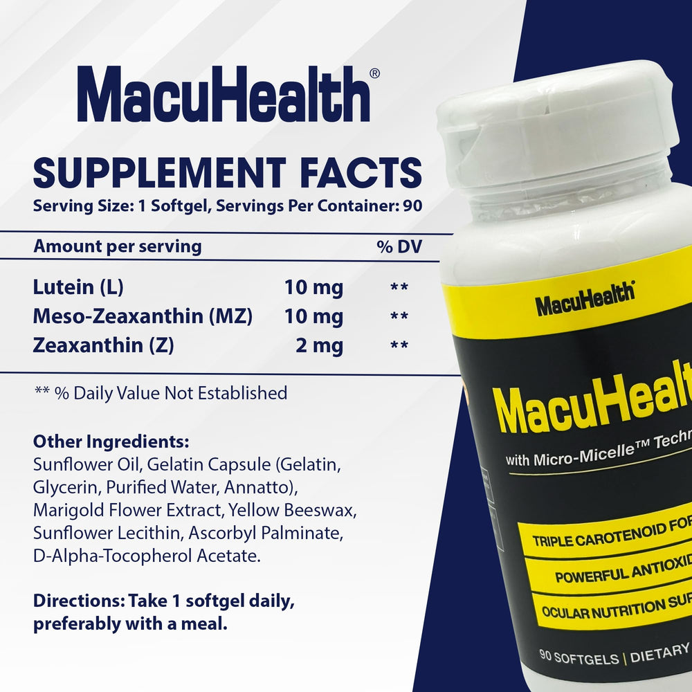 Badge indicating 3-month supply (90-day) for Macuhealth