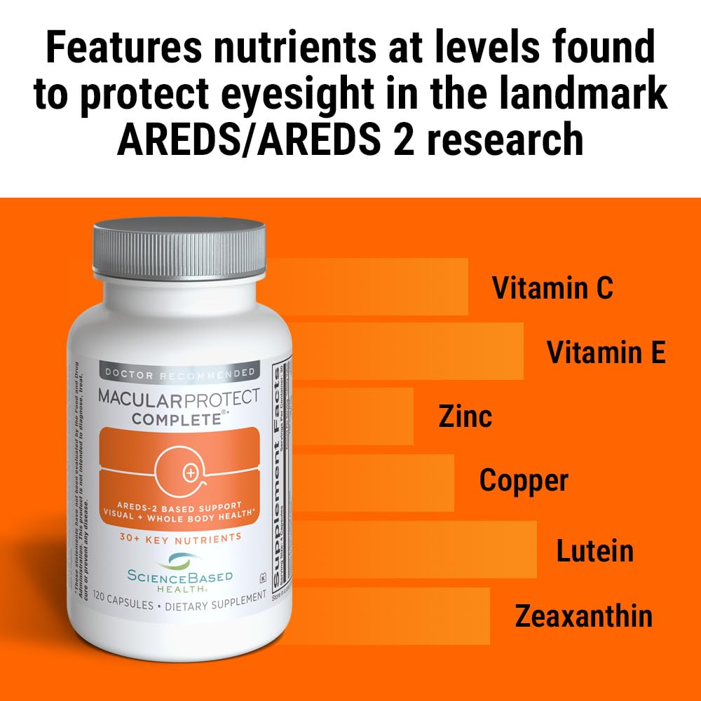 Lutein and zeaxanthin components highlighted