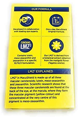Macushield outer packaging box