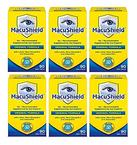 Macushield 90 capsules bottle front view