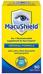 Macushield Eye Supplement bottle and box with 90 capsules