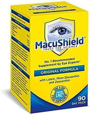 Macushield Eye Supplement bottle beside its box