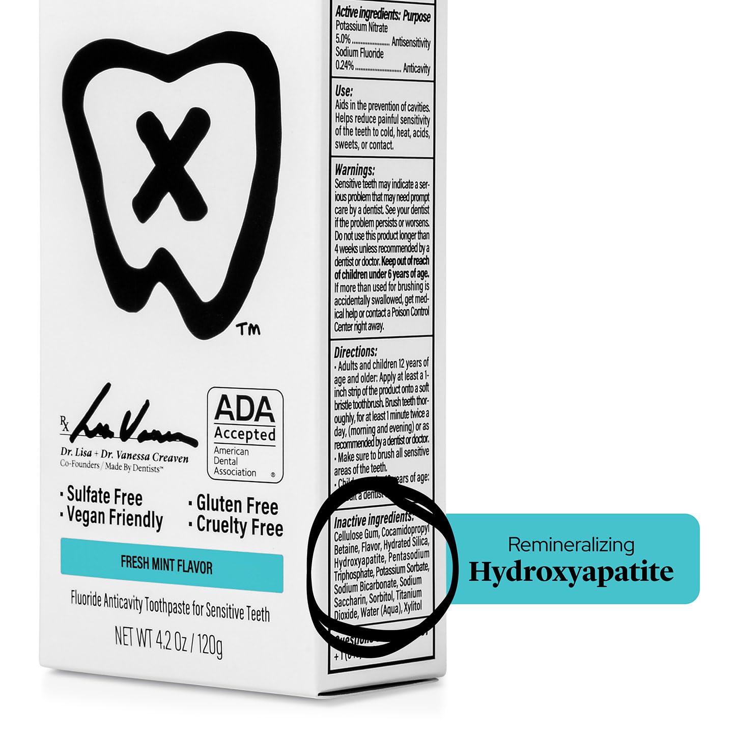 ADA Approved badge on toothpaste packaging