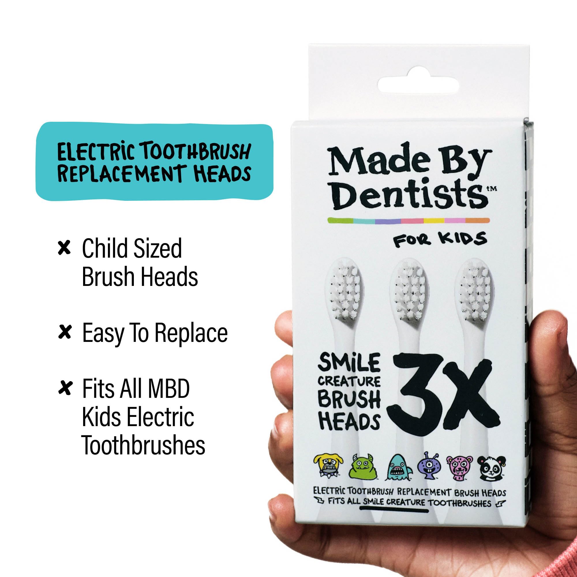 Built-in two-minute timer display on the toothbrush