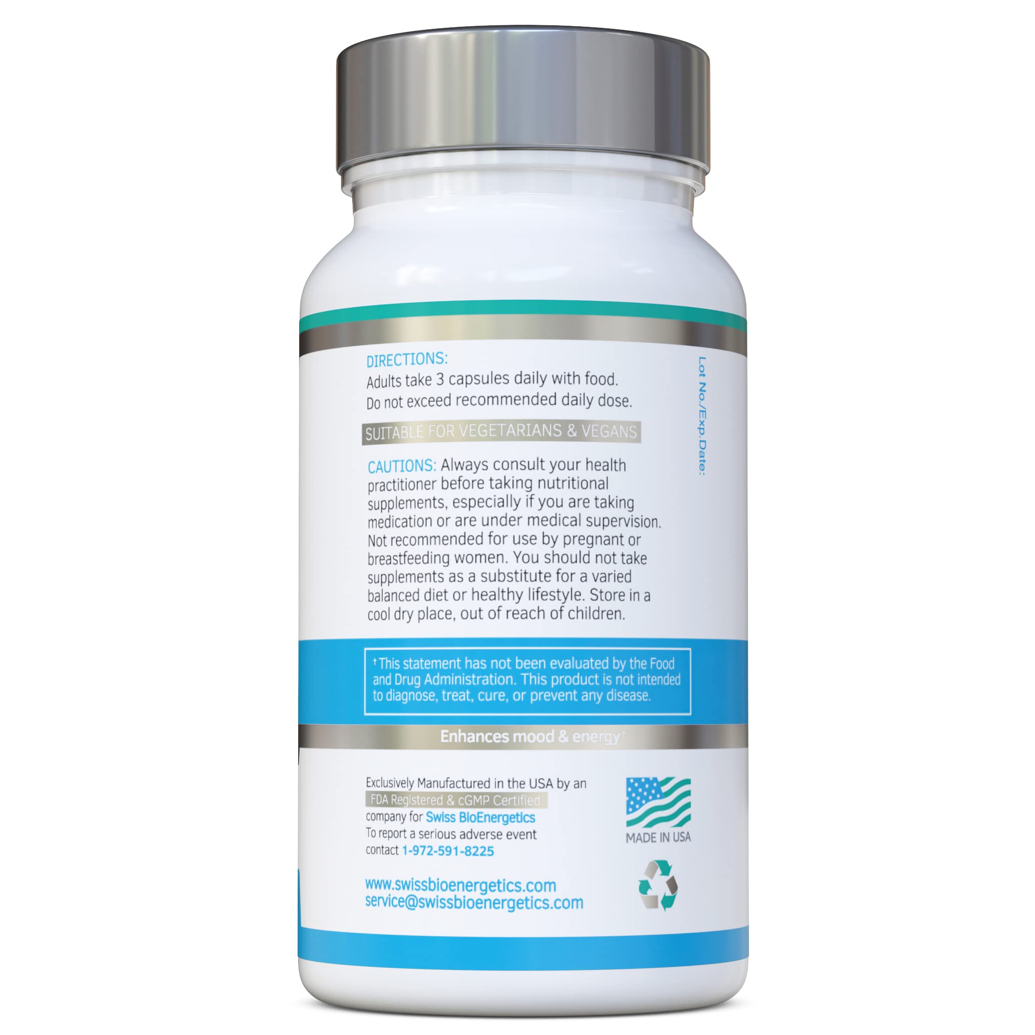 Product made in USA under cGMP standards