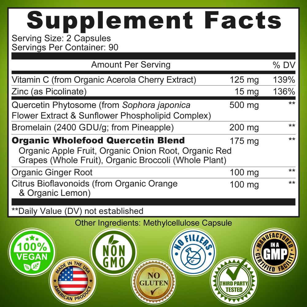 Manufactured in the USA in cGMP-certified facilities