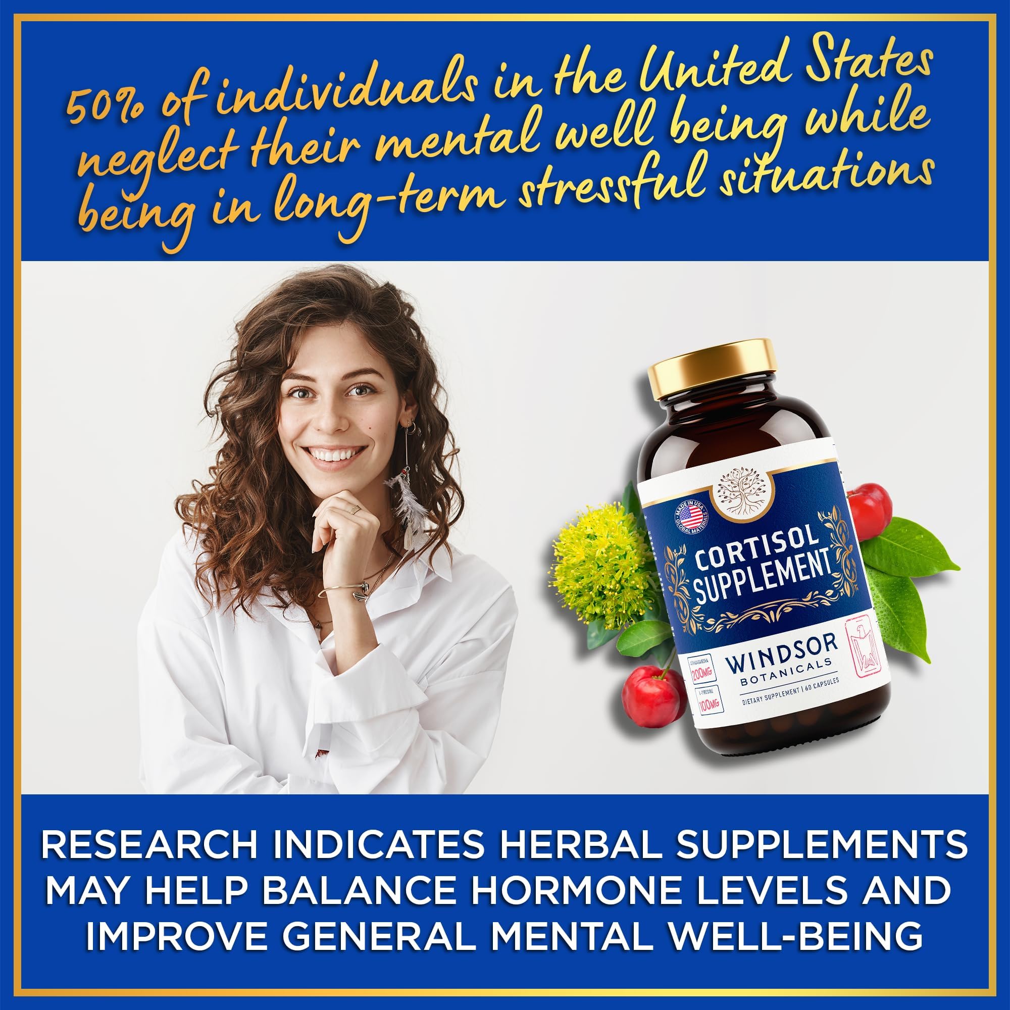 Made in USA cortisol supplement manufactured in cGMP facility