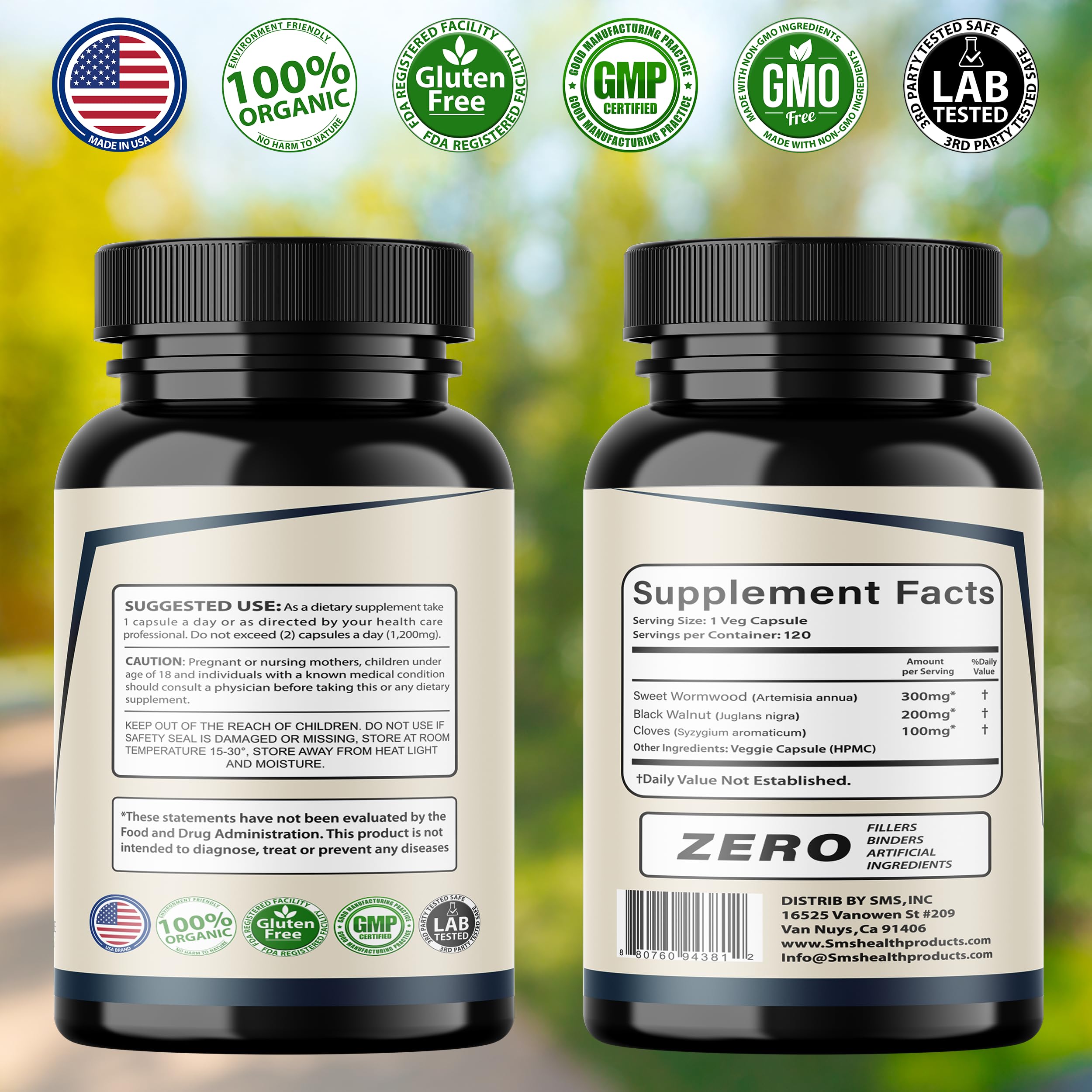 Manufactured in USA facility label