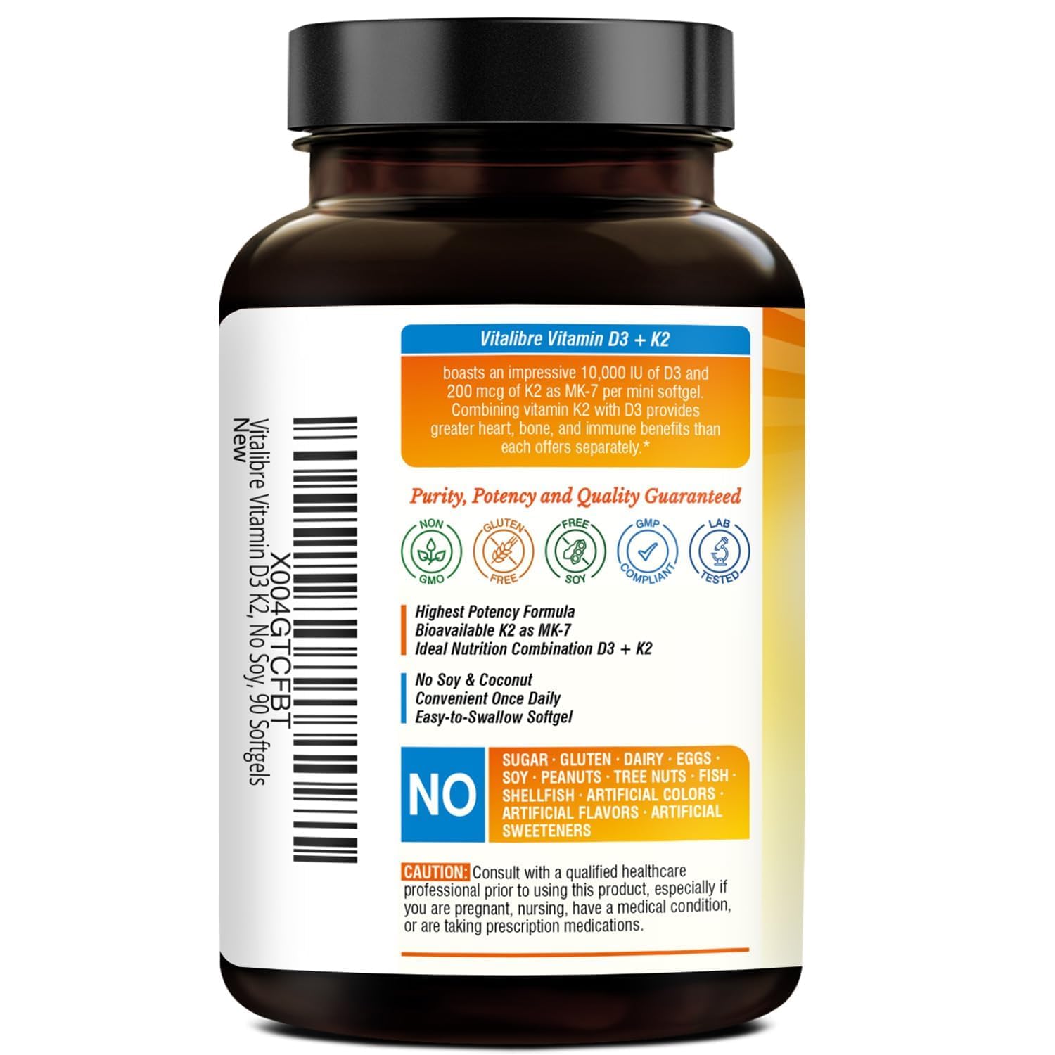 Made in USA GMP-certified facility bottle