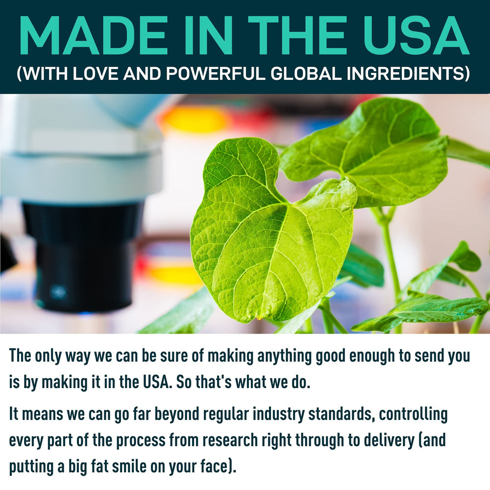 Made in USA GMP facility seal or label