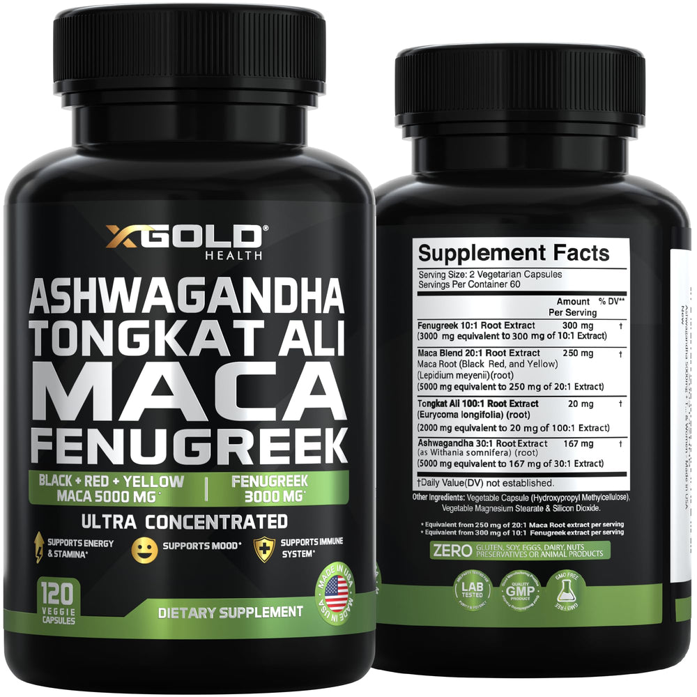 Made in USA badge on herbal supplement packaging