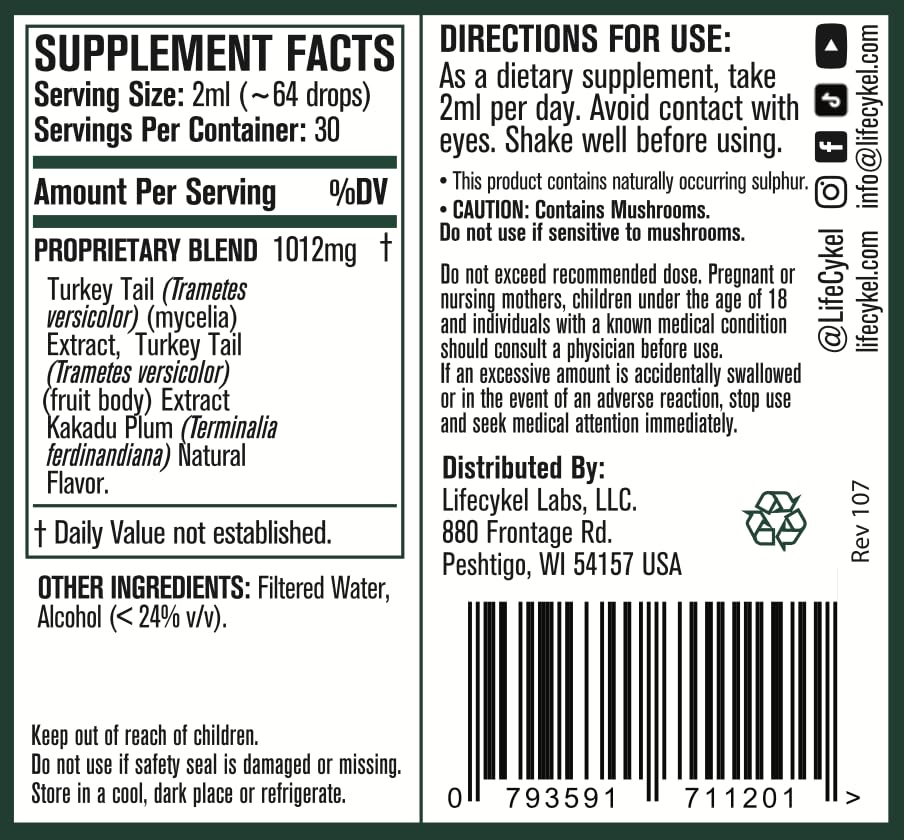 Made in USA Life Cykel packaging 2 oz bottle