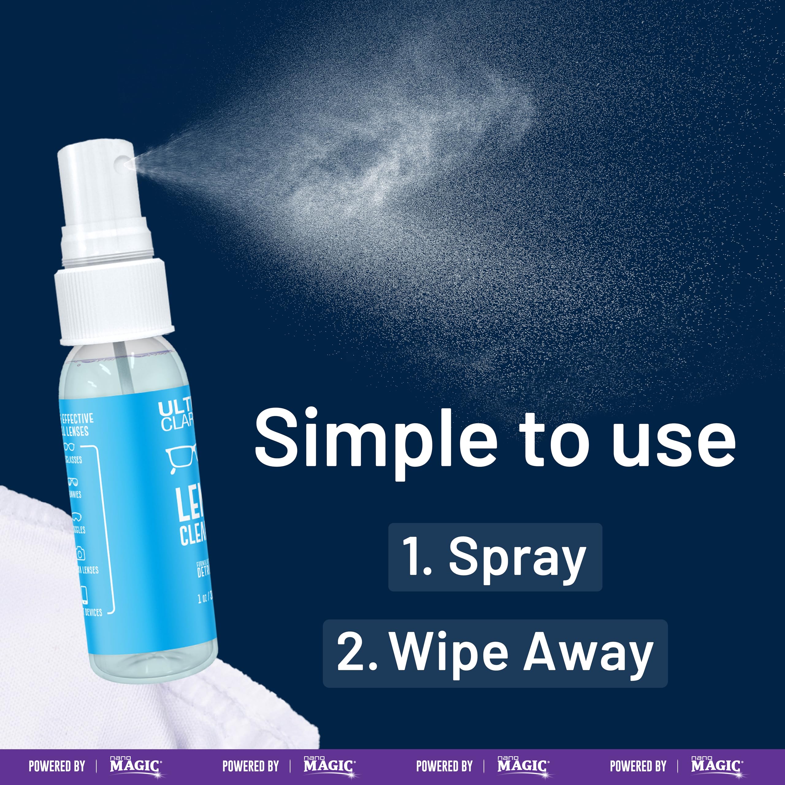 Made in USA Nano Magic cleaning spray bottle